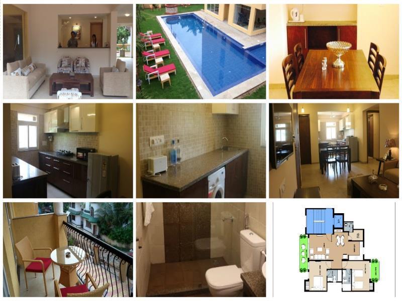 Veera Strand Park Serviced Apartments Calangute Exterior foto